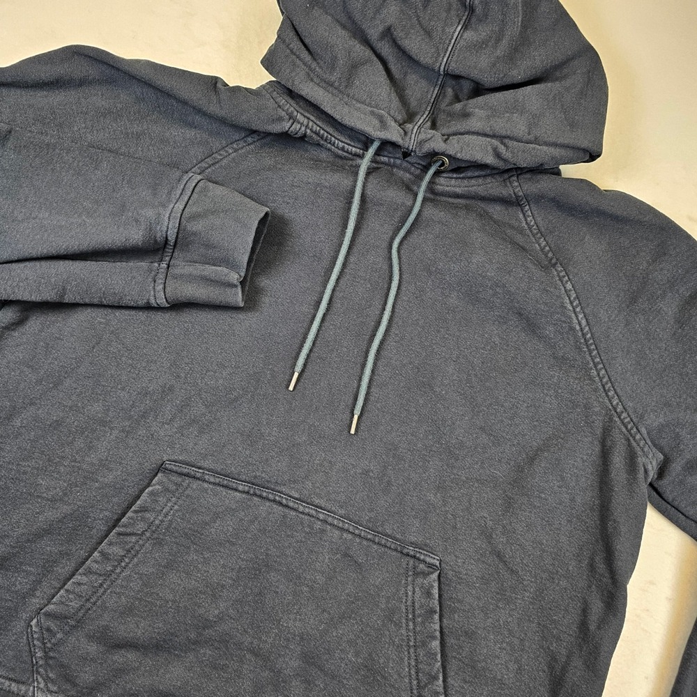 Flint and Tinder 10-Year Pullover Hoodie XXL Navy Blue Made in USA Raglan Fleece